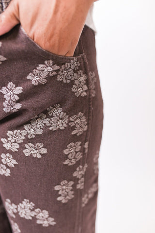 Dark Bloom Wide Leg Pants - Shop Rust & Ruffles