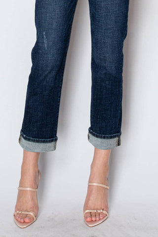 Darkest Night Tummy Control Straight Jeans - Artemis Vintage - Shop Rust & Ruffles