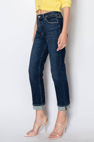 Darkest Night Tummy Control Straight Jeans - Artemis Vintage - Shop Rust & Ruffles