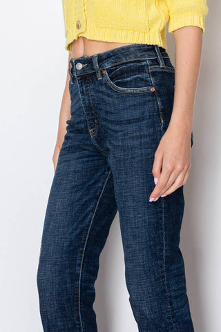 Darkest Night Tummy Control Straight Jeans - Artemis Vintage - Shop Rust & Ruffles