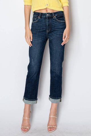 Darkest Night Tummy Control Straight Jeans - Artemis Vintage - Shop Rust & Ruffles