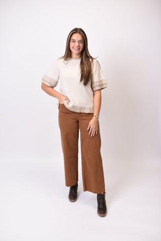 Darling Detail Ruffle Top Cream - Shop Rust & Ruffles