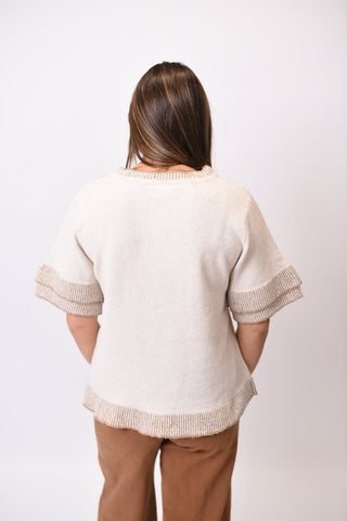 Darling Detail Ruffle Top Cream - Shop Rust & Ruffles