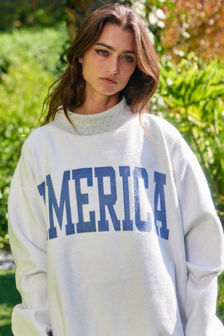 USA/America Reversible Graphic Sweatshirt