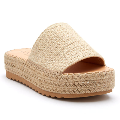 Natural Del Mar Jute Slide Sandal