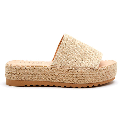 Natural Del Mar Jute Slide Sandal