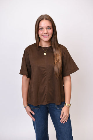 Desert Drift Suede Top - Shop Rust & Ruffles