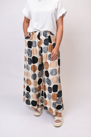 Dot The Night Wide Leg Pants in Black - Shop Rust & Ruffles