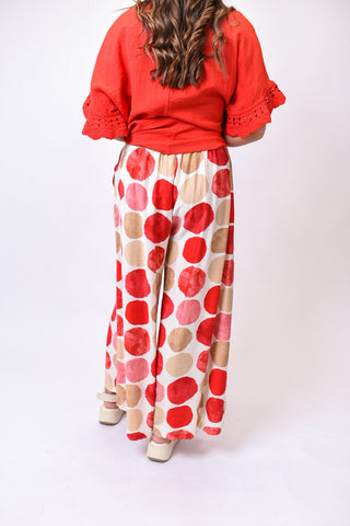 Dot The Night Wide Leg Pants - Shop Rust & Ruffles