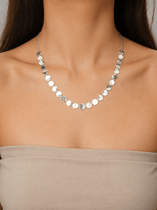Dreamy Disc Necklace: Silver - Shop Rust & Ruffles