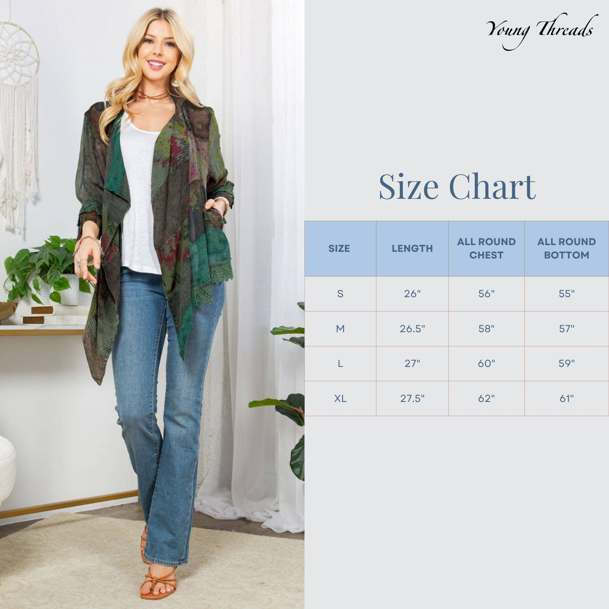 Garden Spirit Patchwork Kimono