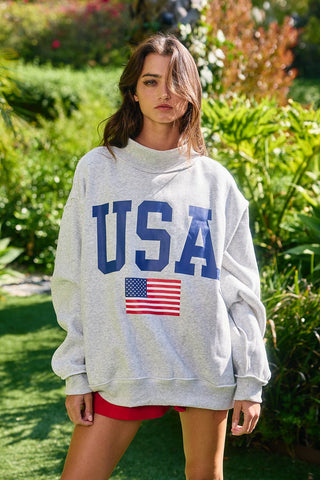 USA/America Reversible Graphic Sweatshirt