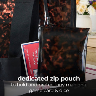 Mahjong Case Mate Jelly Tote - Tortoiseshell  Bow