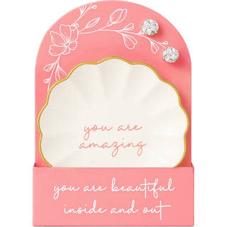 Earring And Dish Set - You Are Amazing - Shop Rust & Ruffles