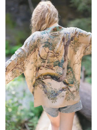 Earth & Sky Pixie Cropped Kimono - Shop Rust & Ruffles