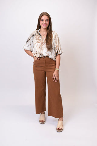 Ease Into It Pants in Coffee - Shop Rust & Ruffles