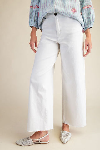Ease Into It Pants in White - Shop Rust & Ruffles