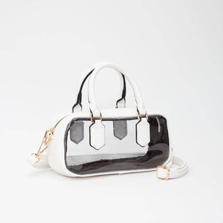 East - West Top Handle/Crossbody Bag: White - Shop Rust & Ruffles