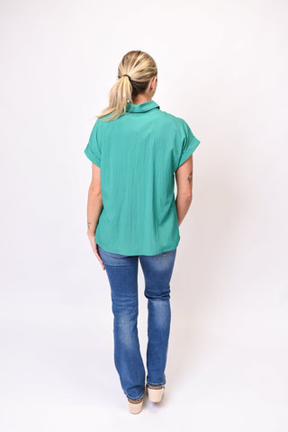 Easy Yes Tie Front Blouse - Shop Rust & Ruffles