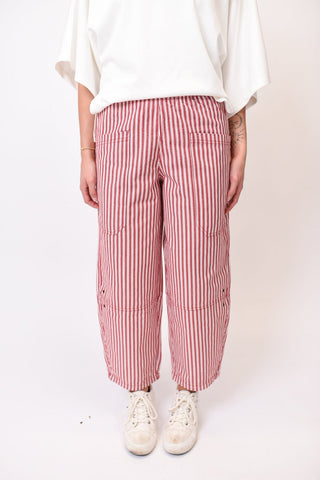 Easygoing Striped Barrel Pants - Shop Rust & Ruffles