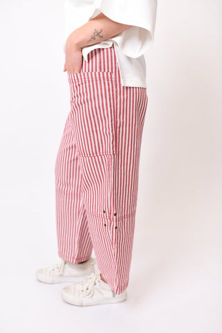 Easygoing Striped Barrel Pants - Shop Rust & Ruffles