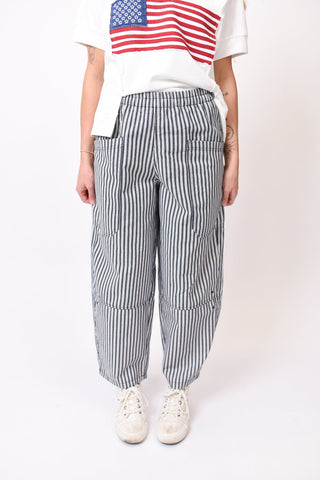 Easygoing Striped Barrel Pants - Shop Rust & Ruffles