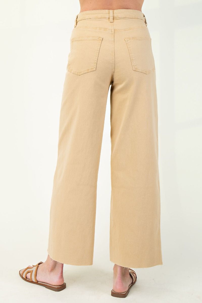 Ease Into It Wide Leg Pants in Khaki