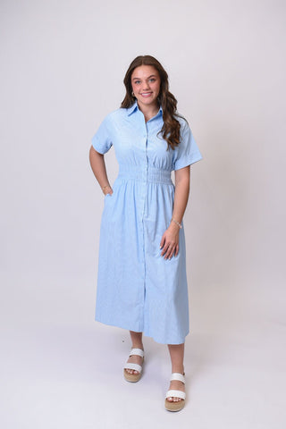 Effortless Lines Midi Dress - Shop Rust & Ruffles