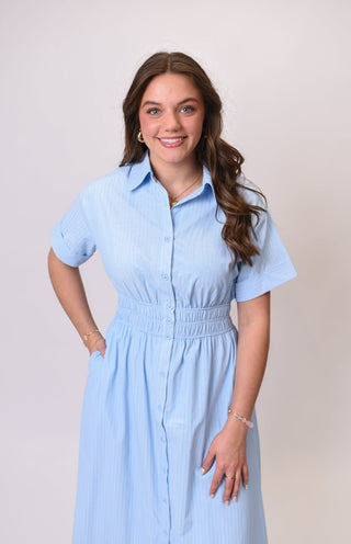 Effortless Lines Midi Dress - Shop Rust & Ruffles