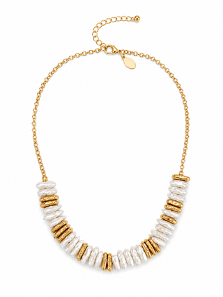 Elegant Edge Pearl Necklace - Shop Rust & Ruffles