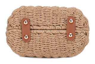 Ella Straw Crossbody Purse in Beige - Shop Rust & Ruffles