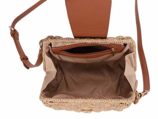 Ella Straw Crossbody Purse in Beige - Shop Rust & Ruffles