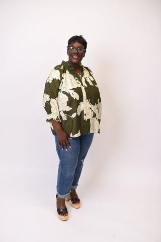 Enchanted Garden Blouse in Curvy - Shop Rust & Ruffles
