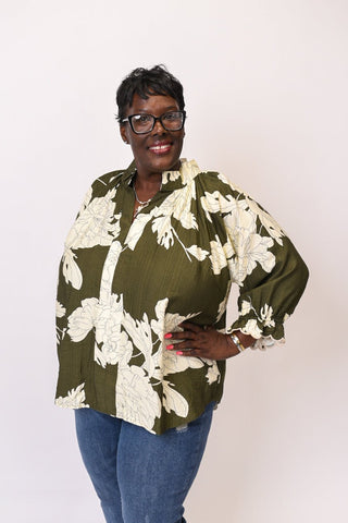 Enchanted Garden Blouse in Curvy - Shop Rust & Ruffles