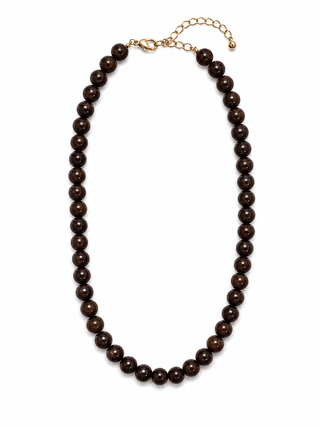 Espresso Beaded Necklace - Shop Rust & Ruffles