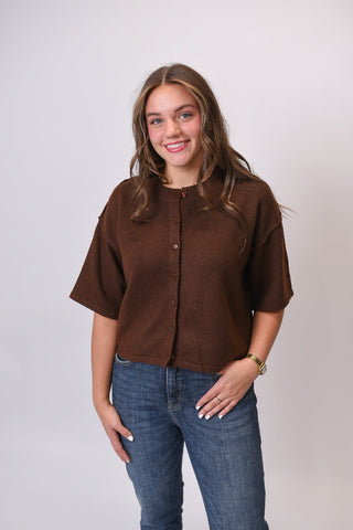 Espresso Bean Cardigan in Brown - Shop Rust & Ruffles