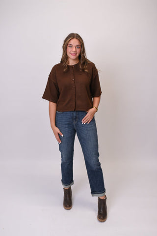 Espresso Bean Cardigan in Brown - Shop Rust & Ruffles