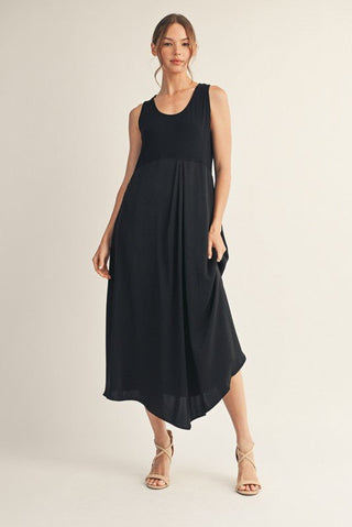 Evening Out Midi Dress In Black - Shop Rust & Ruffles