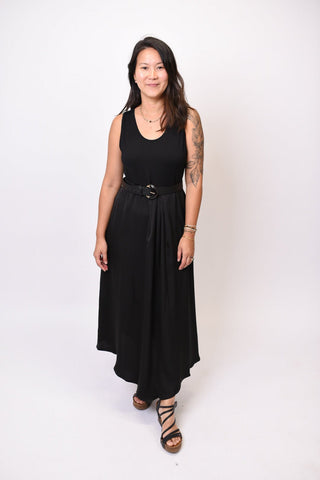 Evening Out Midi Dress In Black - Shop Rust & Ruffles