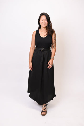 Evening Out Midi Dress In Black - Shop Rust & Ruffles