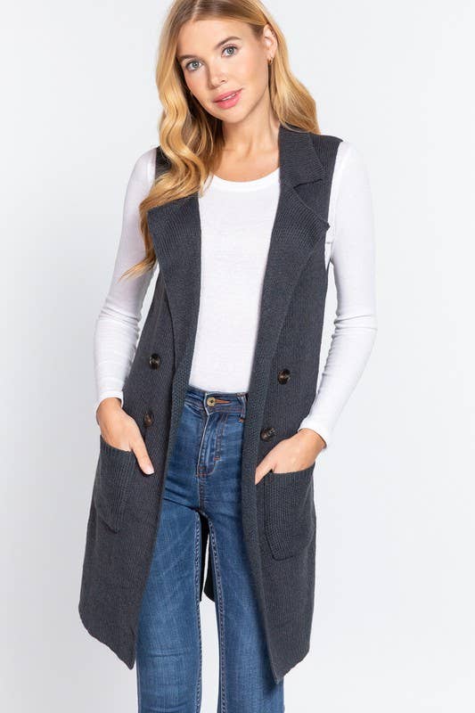 East Street Long Sweater Vest