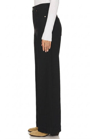 Blackout Control Top Cropped Wide Leg Denim