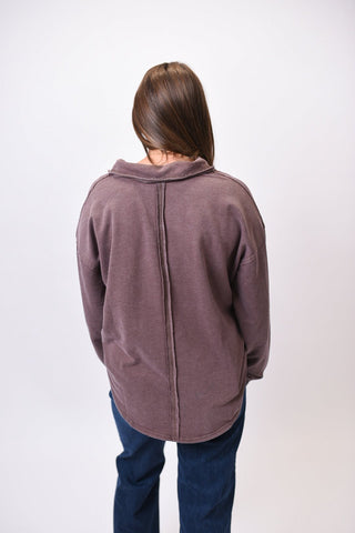 Faded Hour Pullover in Brown - Shop Rust & Ruffles