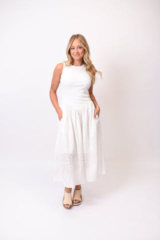 Fairytale Eyelet Midi Dress - One Size - Shop Rust & Ruffles