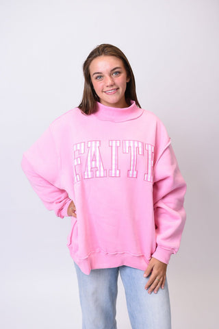 Faith Embroidered Pullover - Shop Rust & Ruffles