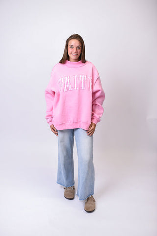 Faith Embroidered Pullover - Shop Rust & Ruffles