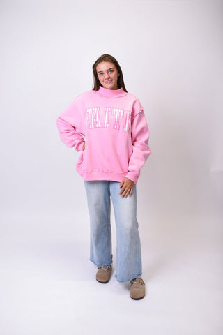 Faith Embroidered Pullover - Shop Rust & Ruffles