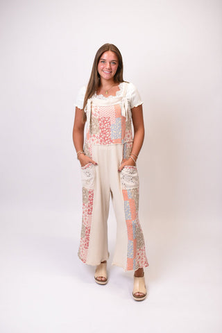 Farmhouse Patchwork Jumpsuit - Shop Rust & Ruffles