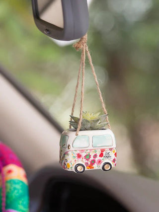 Faux Succulent Car Charm - Van - Shop Rust & Ruffles