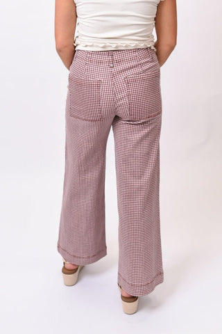 Feminine Intuition Gingham Plaid Pants - Shop Rust & Ruffles